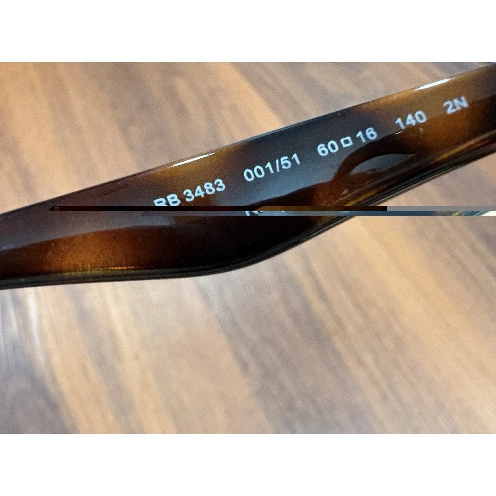 RB3483-001/51_60 Unisex RAY-BAN HIGH-STREET Sunglasses  With Case